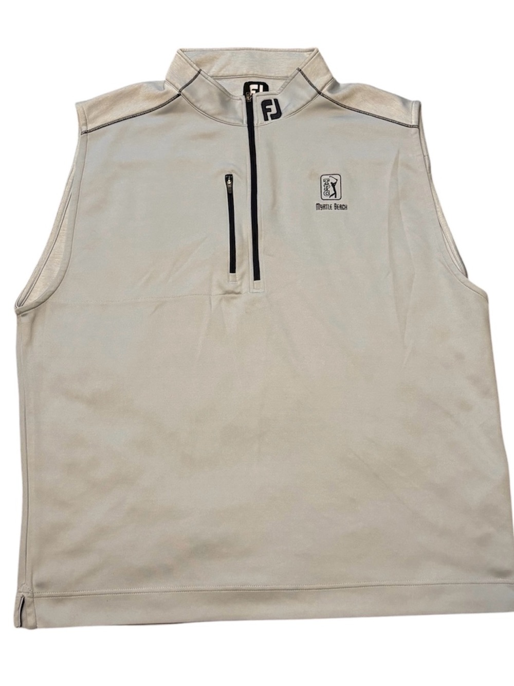 FootJoy Men's Gray Sleeveless Golf Vest TPC Myrtle Beach Logo Size XXL